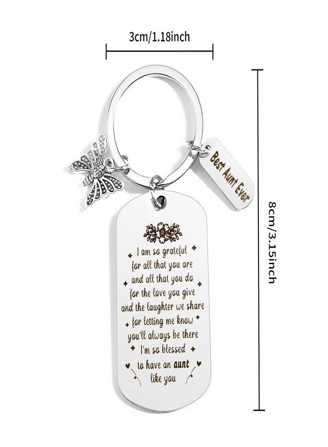 FFNMU Keychain Christmas Gifts For Aunt Auntie Gift Ideas Auntie Gifts From Niece Nephew Best Aunt Ever Gift for Birthday Christmas Mother's Day Valentines Mothers Day Retirement Auntie Birthday Presents - Image 2